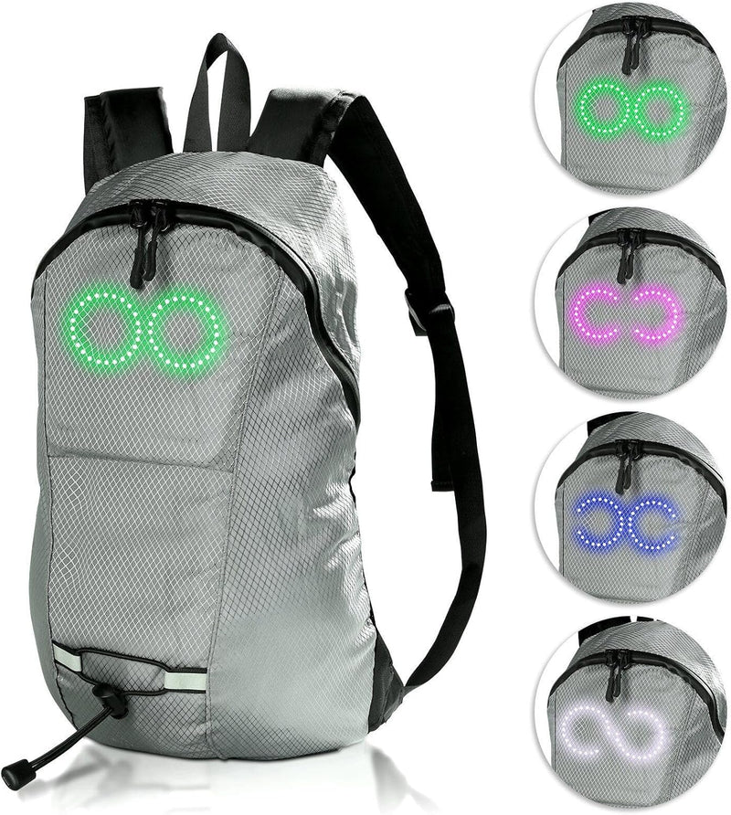 LED Reisrugzak – Waterdichte Lichtgevende Rugzak met Muziekresponsieve Verlichting – Nexora