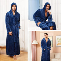 Bequemer Flanell Herren Bademantel - James