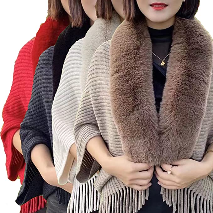 Damesvest Louise – Met Luxueuze Faux Fur Kraag | One Size