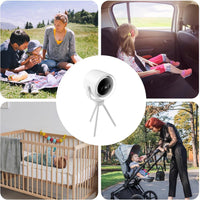 Rechargeable Stroller Fan with Clamp Mount and Night Light – 100 Speeds