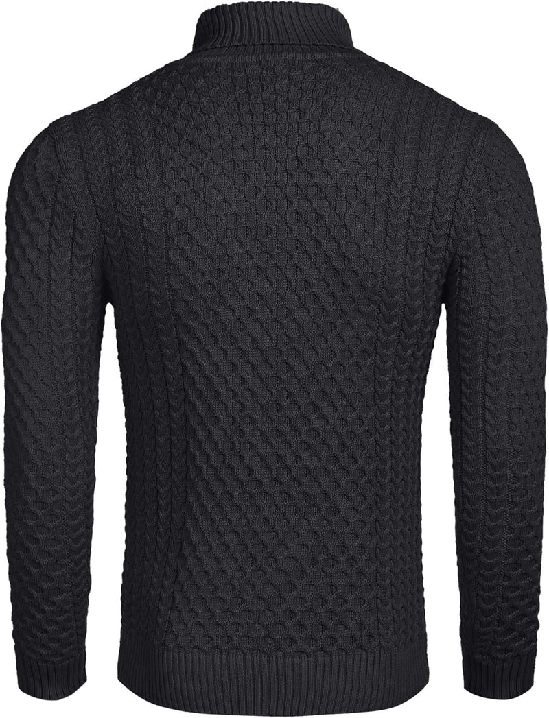 Lässiger Herren-Strickrollkragenpullover - Sander