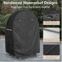 Waterproof Egg-Shaped Chair Cover with Double Zipper – Solara 