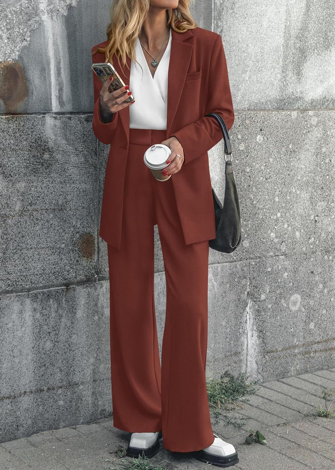 Stijlvolle Blazer en Pantalon Set - Mia