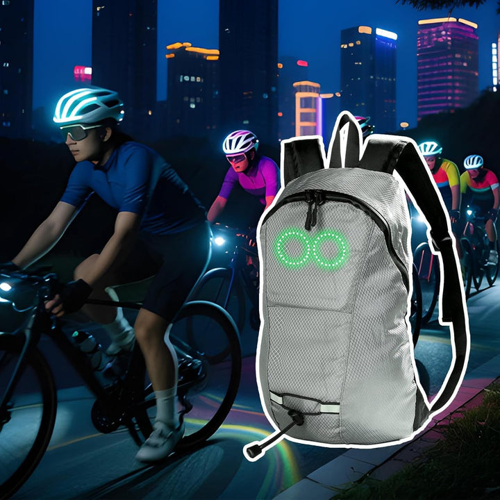 LED Reisrugzak – Waterdichte Lichtgevende Rugzak met Muziekresponsieve Verlichting – Nexora