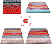 Folding Japanese Futon Floor Mattress with Memory Foam Support – Arivon