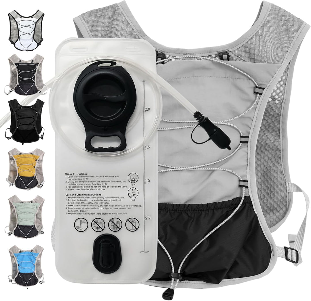 Ultra-Light Hydration Running Vest with 2L Water Reservoir – Dravien