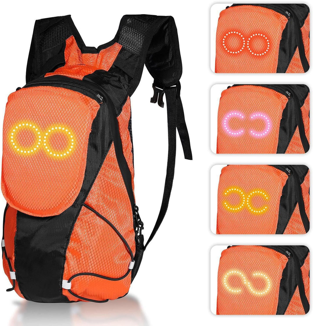 LED Motorfietsrugzak – Luminescente Veiligheidstas voor Buiten- en Nachtfietsen – Lumaro