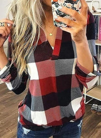 Stilvolle Casual Kariertes Damenhemd - Lara