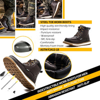 Robuste Wasserdichte Arbeitsstiefel für Herren - Timothy