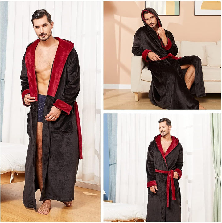 Bequemer Flanell Herren Bademantel - James