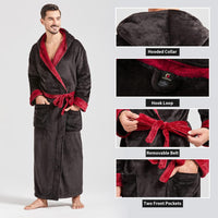 Bequemer Flanell Herren Bademantel - James