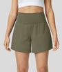 Atmungsaktive & Schnell Trocknende High-Waist Damen-Fitnessshorts – Mirabella