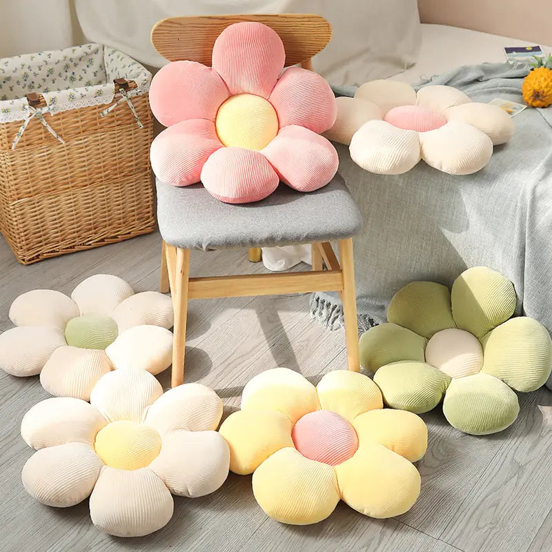 Stijlvol en Comfortabel Bloemvormig Zitkussen - Floral Bliss