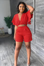 Trendiges Sommer-Set mit Falten-Design - Marlene