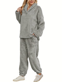 Warme Coral Fleece Dames Loungewear Set – Fenna