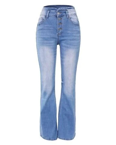 Trendige Jeanshose mit hoher Taille - Mila