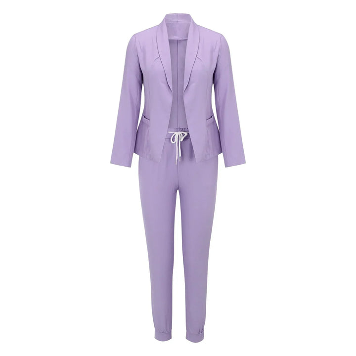 Casual Tweedelige Set met Strikceintuur – Liora