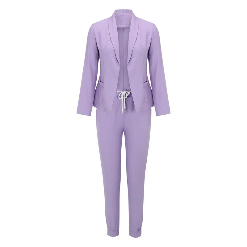 Casual Tweedelige Set met Strikceintuur – Liora