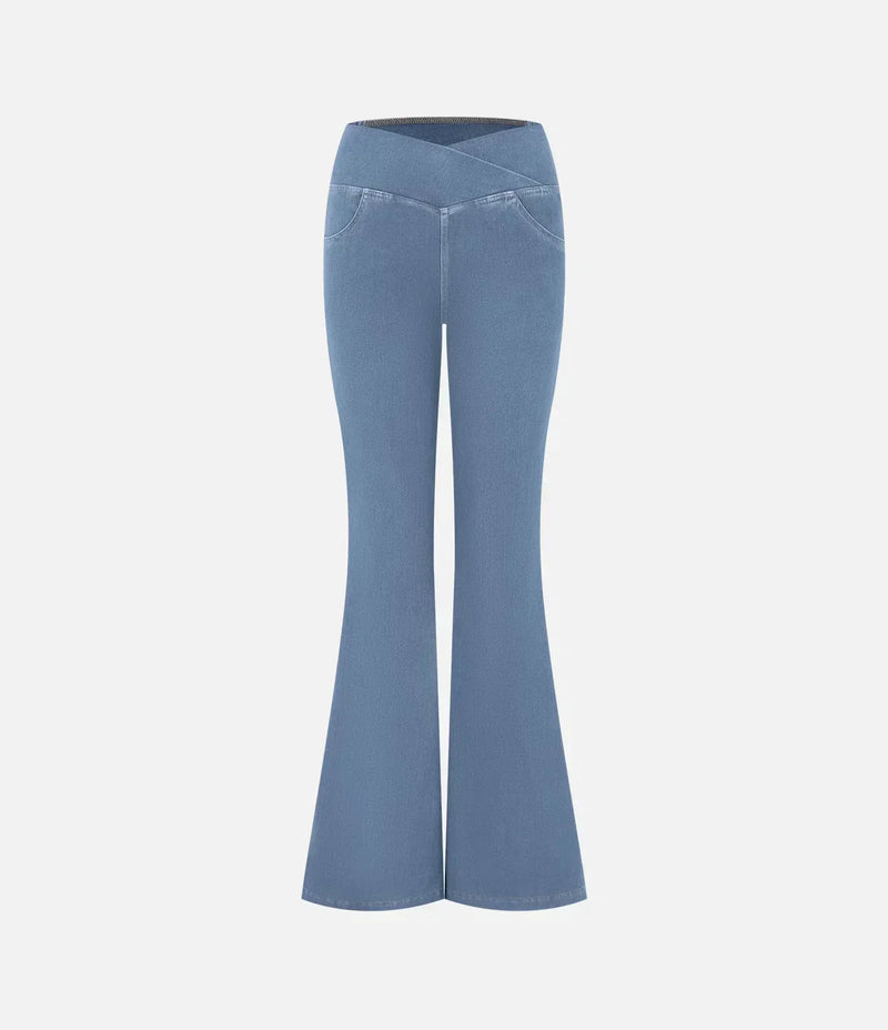 Stilvolle Bootcut Jeans für Damen - Rosa