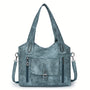 Vintage-Stil Vegane Leder Schultertasche - Marivelle