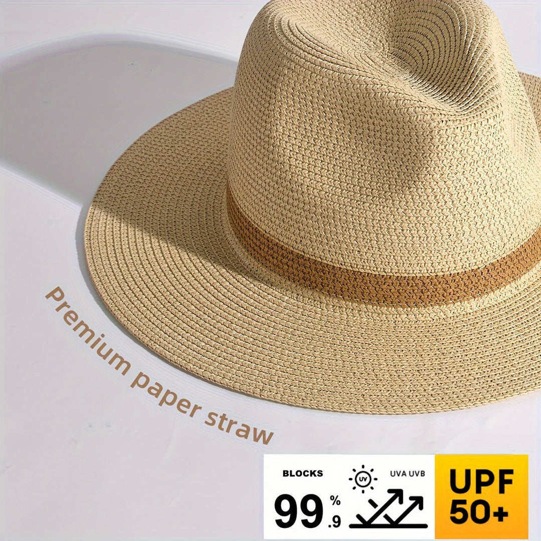 Trendy zonnehoed met brede rand voor dames en heren - SunShield Panama