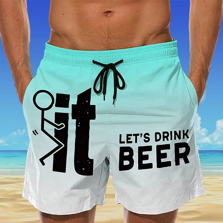 Hawaii Heren Zwembroek met Elastische Taille – Fabio