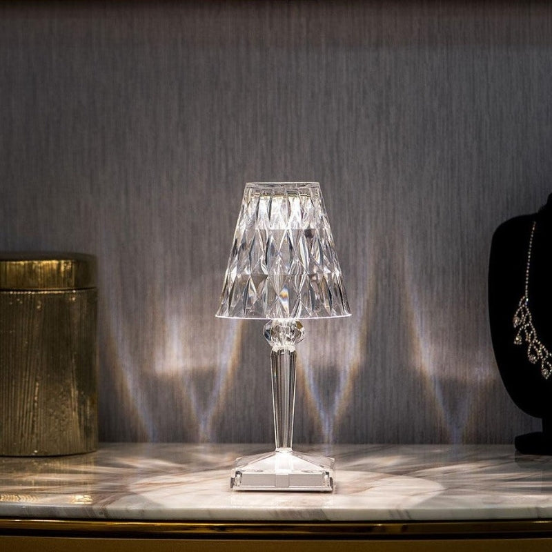 Kristallen Tafellamp met Touchbediening - LumeCrystal
