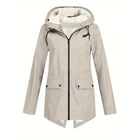 Waterproof Women's Jacket – Fleece Lined – With Hood 11