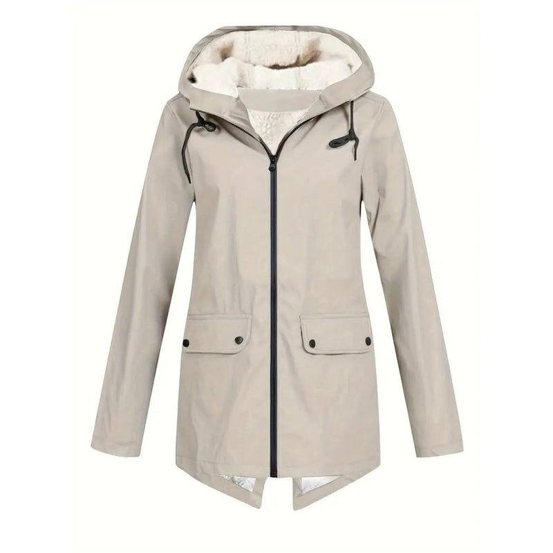 Waterproof Women's Jacket – Fleece Lined – With Hood 11