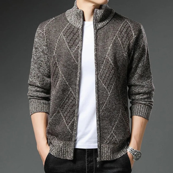 StripeZip Vest | Trendy striped winter vest