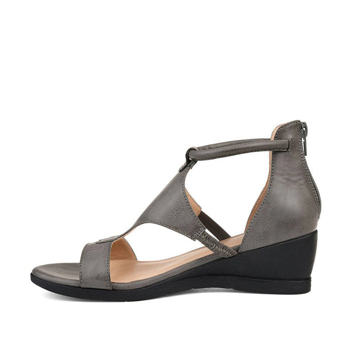 ElevateStyle Sandalen | Damensandalen mit erhöhtem Absatz und Knöchelriemendesign