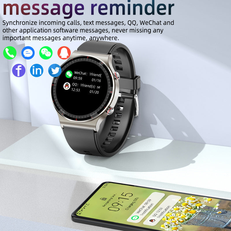 EKG Smartwatch met bloedzuurstof- en hartslagsensor – CardioTrack