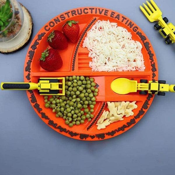 Bulldozer Children's Cutlery Set - ConstructoFork