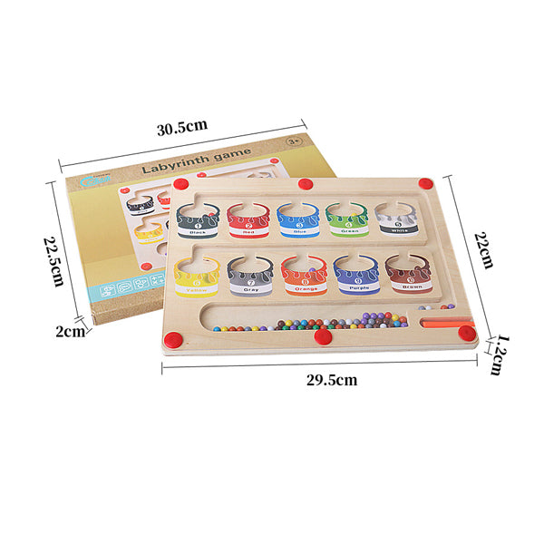 Magnetic Maze for Color and Number Recognition - MazeMagic