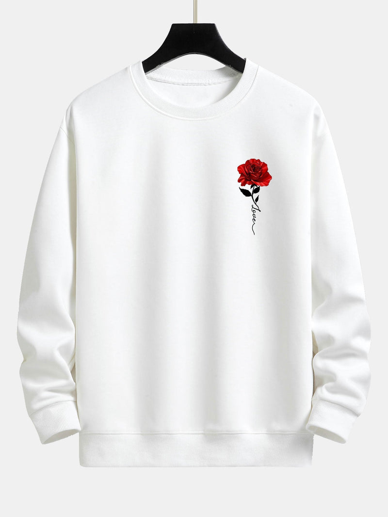 Damen-Sweatshirt mit Rosenmuster - Amelia