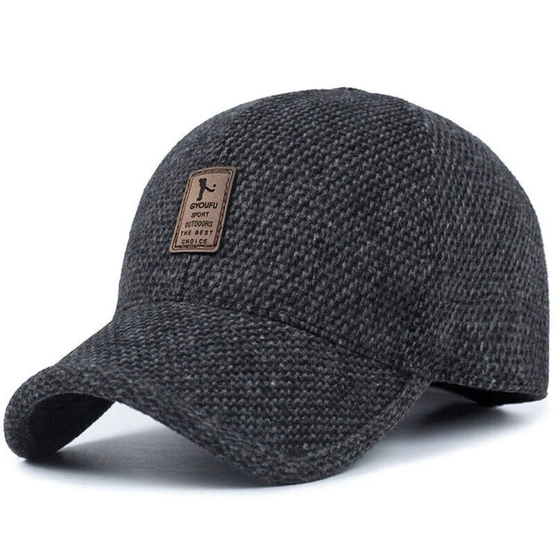 Classic Winterpet | Nostalgische wollen snap cap