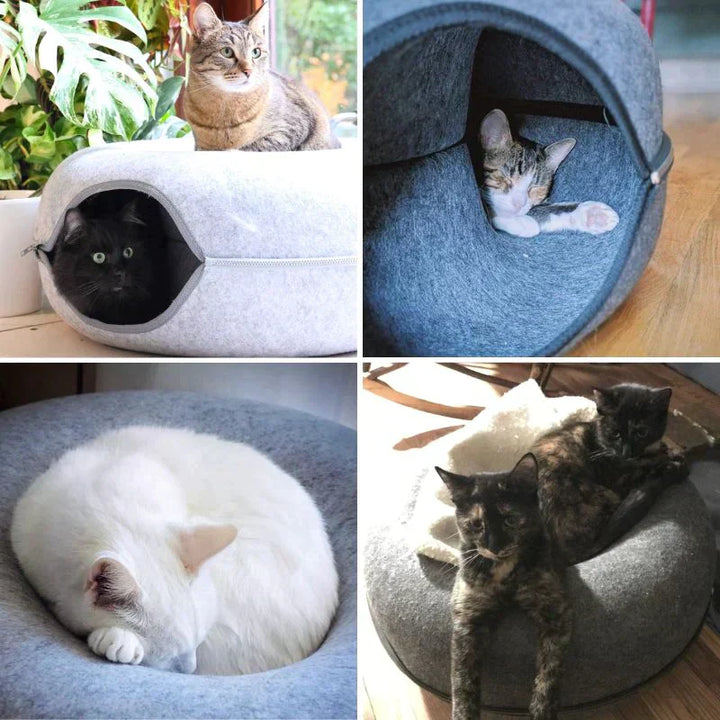 Luxe Kattenbed en Speelhuis - WhiskerNest