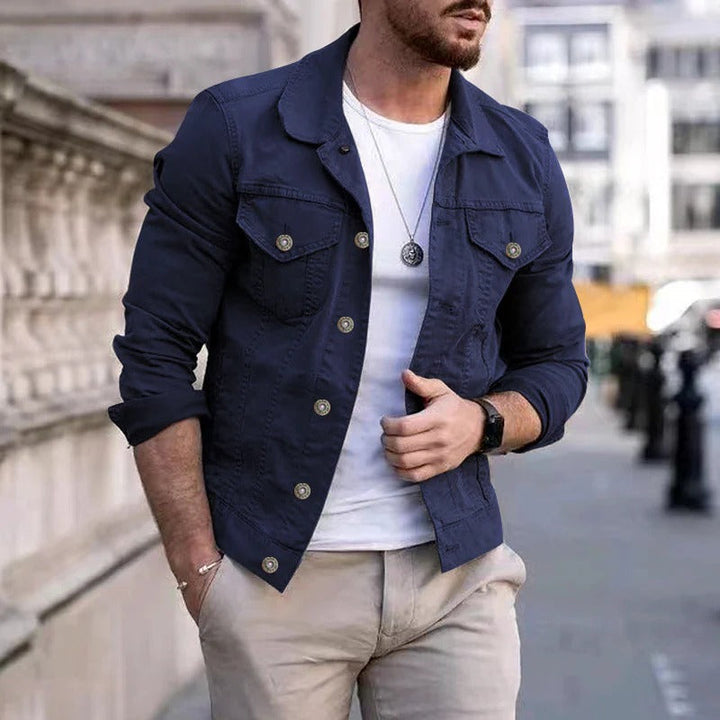 Herren-Denimjacke mit Slim-Fit-Passform – Milan