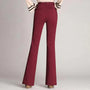 Schlanke Ausgestellte High Waist Hose – Mila
