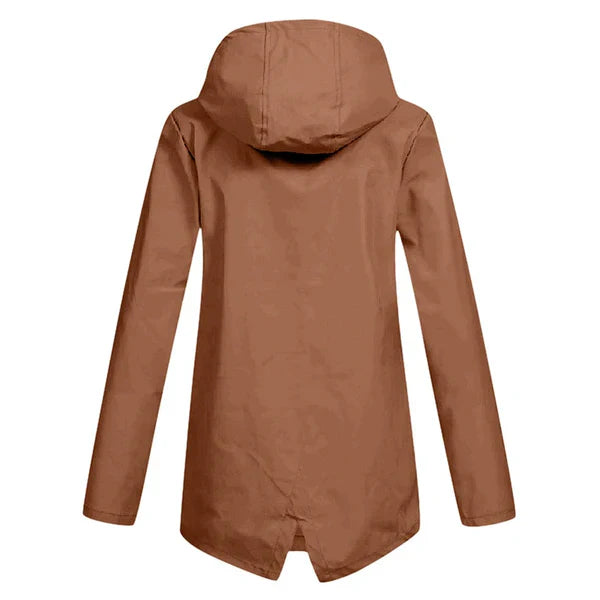 Trendy Dames Regenjas met Capuchon - Liora