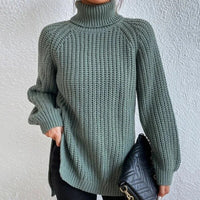 Trendiger gestrickter Damenrollkragenpullover - Esmée