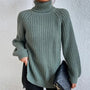 Trendiger gestrickter Damenrollkragenpullover - Esmée