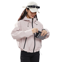 Women's Waterproof Breathable Rain Jacket - Short - Adjustable Hem 13