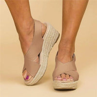Comfortable Orthopedic Wedge Heel Espadrilles - Clara