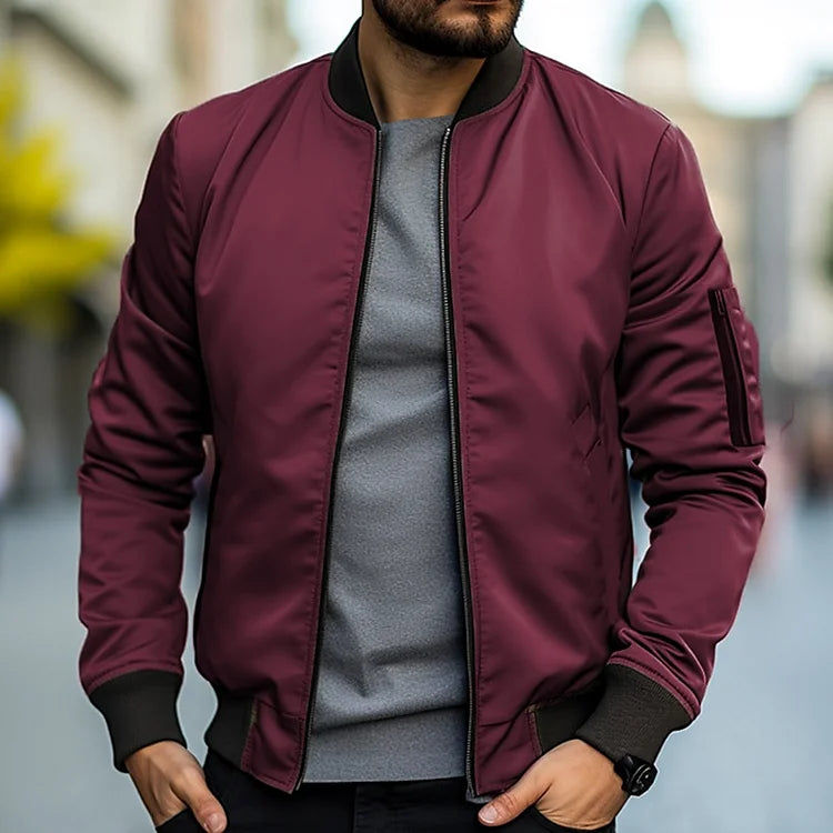 Herren Bomberjacke mit Arm Tasche – Jaron