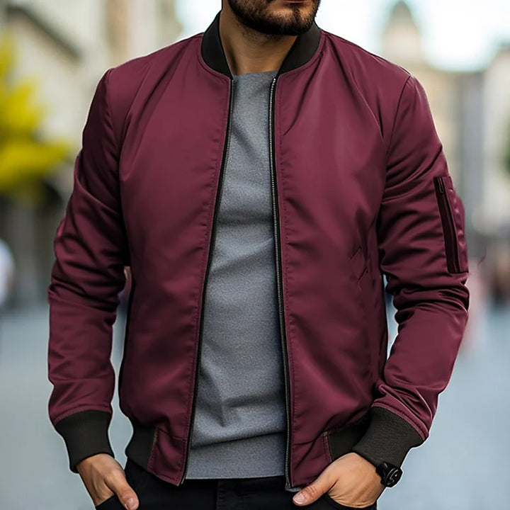 Herren Bomberjacke mit Arm Tasche – Jaron