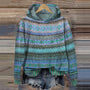 Warmer Damen Hoodie mit Muster – Freya