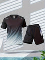 Atmungsaktives Sportset für Herren mit T-Shirt und Shorts - PowerMove