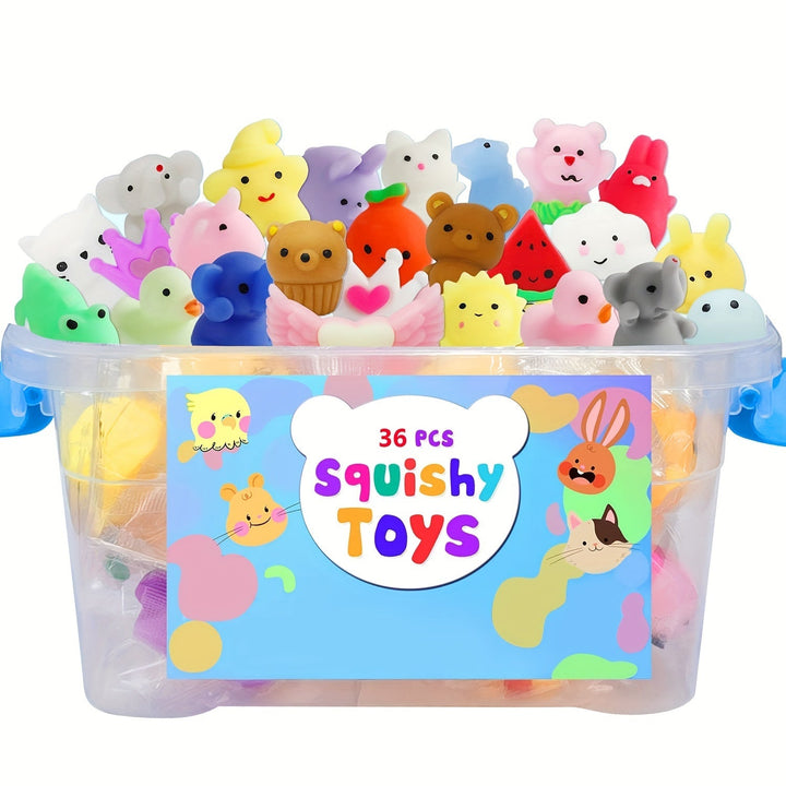 36 Shady Squishy Animal Toys - Kawaii Squeezies