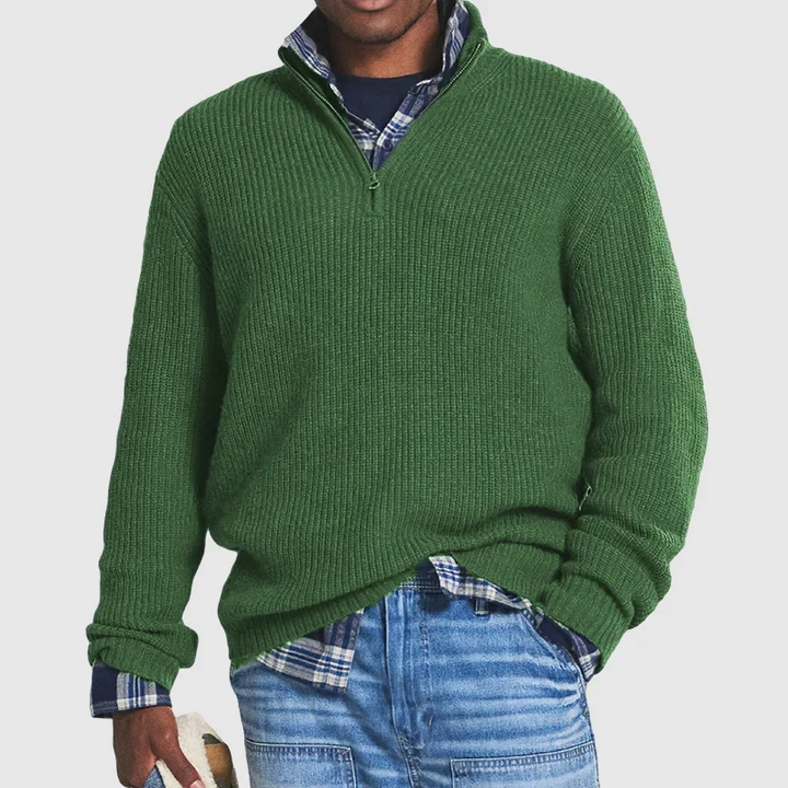 Lässiger Herren Pullover mit Reißverschluss - Max